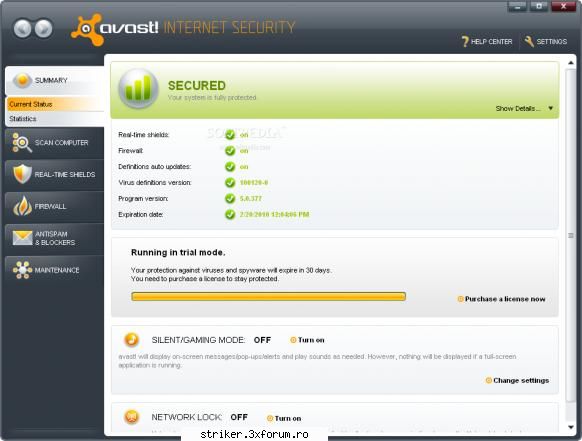 key improved antivirus and engine
* new avast! sandbox
* new silent firewall
* new antispam
*