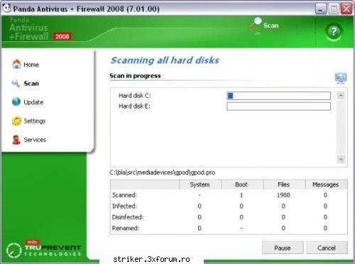 click aici panda antivirus and firewall 2008 - v7.01.00