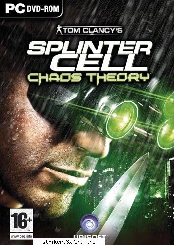 km asa arata coperta dvdului. :) splinter cell chaos theory
