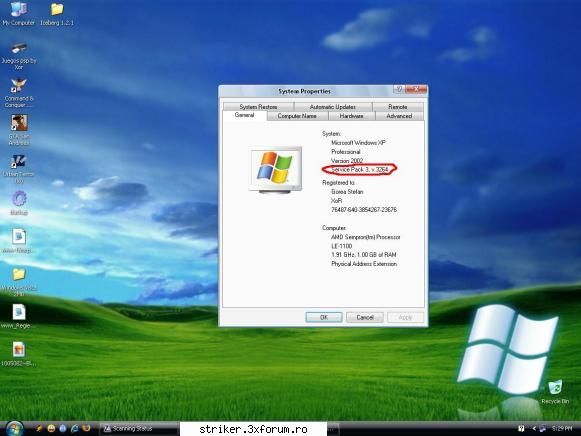 asta e al meu, ;) windows xp sp3 vine in aceasta luna